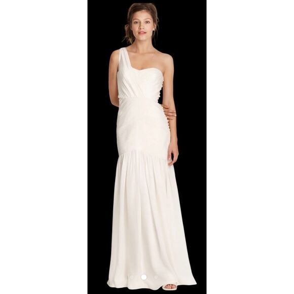 J. Crew Dresses & Skirts - NWT J.Crew Collection 100% Silk Style 48033 One-Shoulder Bridal / Formal Dress